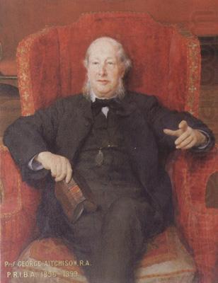 Alma-Tadema, Sir Lawrence Portrait of George Aitchison PRIBA (mk23) oil painting picture